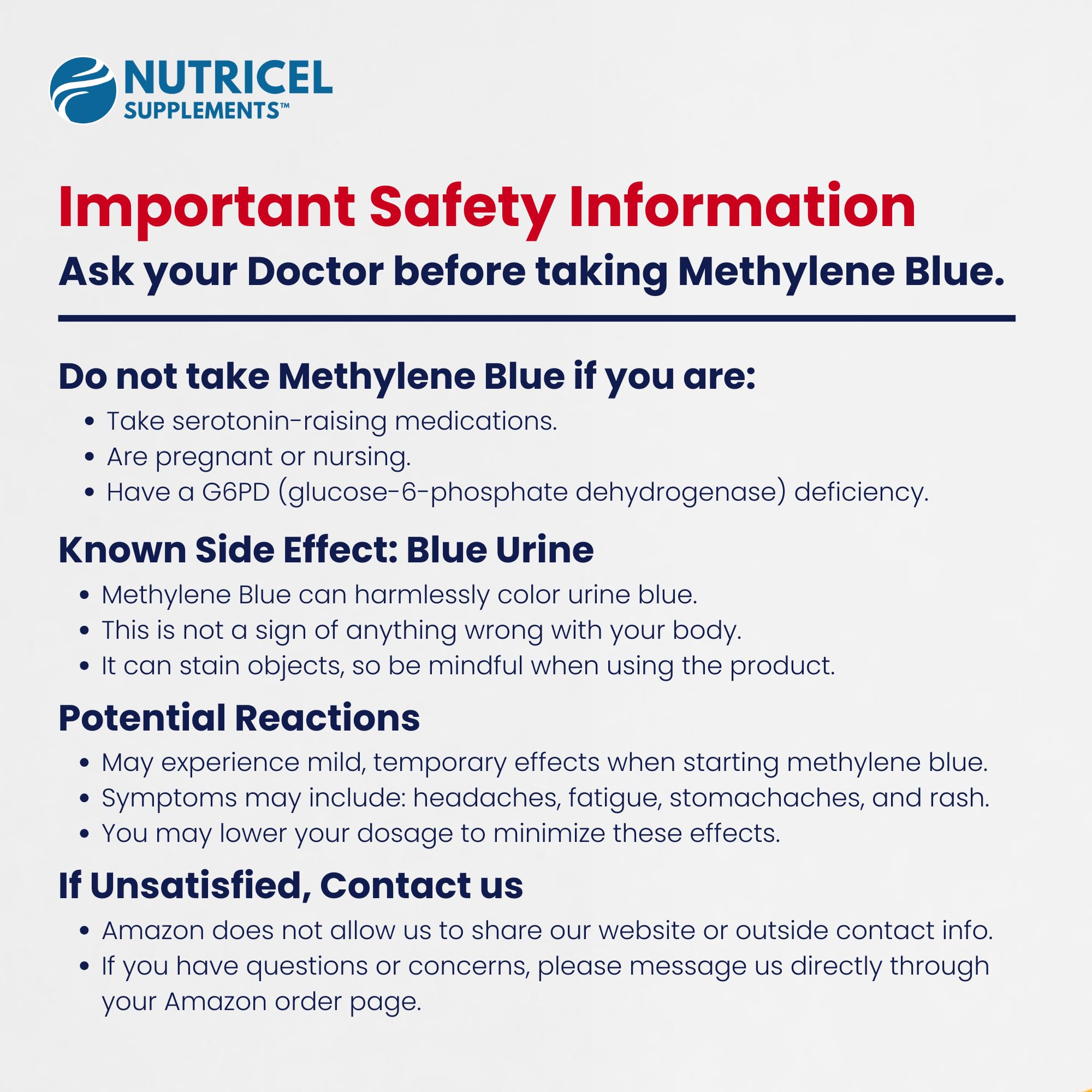 Nutricel third-party tested seal reinforcing product purity and transparency