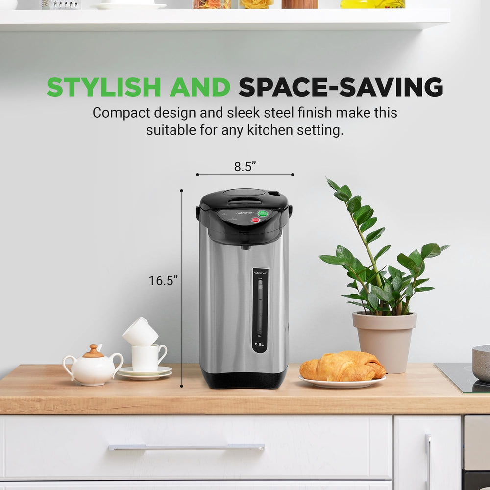 NutriChef 304 stainless steel inner pot for durable performance.