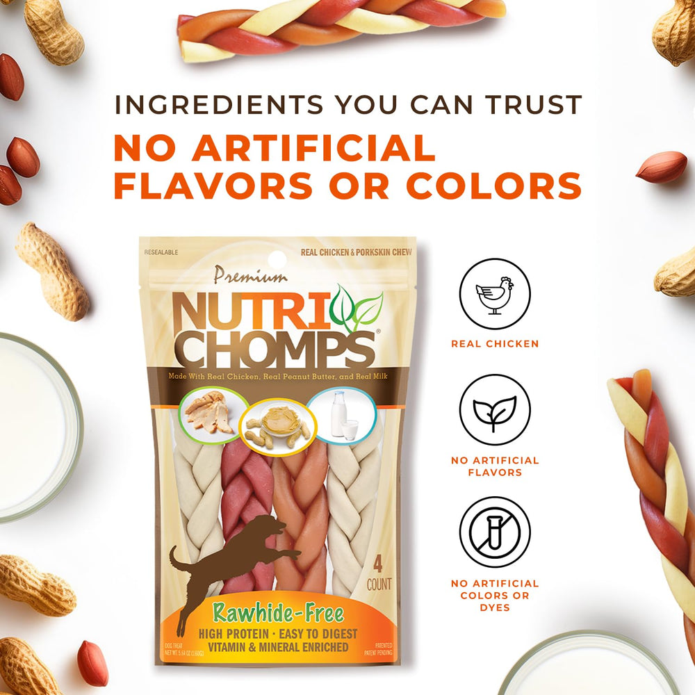 NutriChomps dental-friendly chew may help reduce plaque during chewing