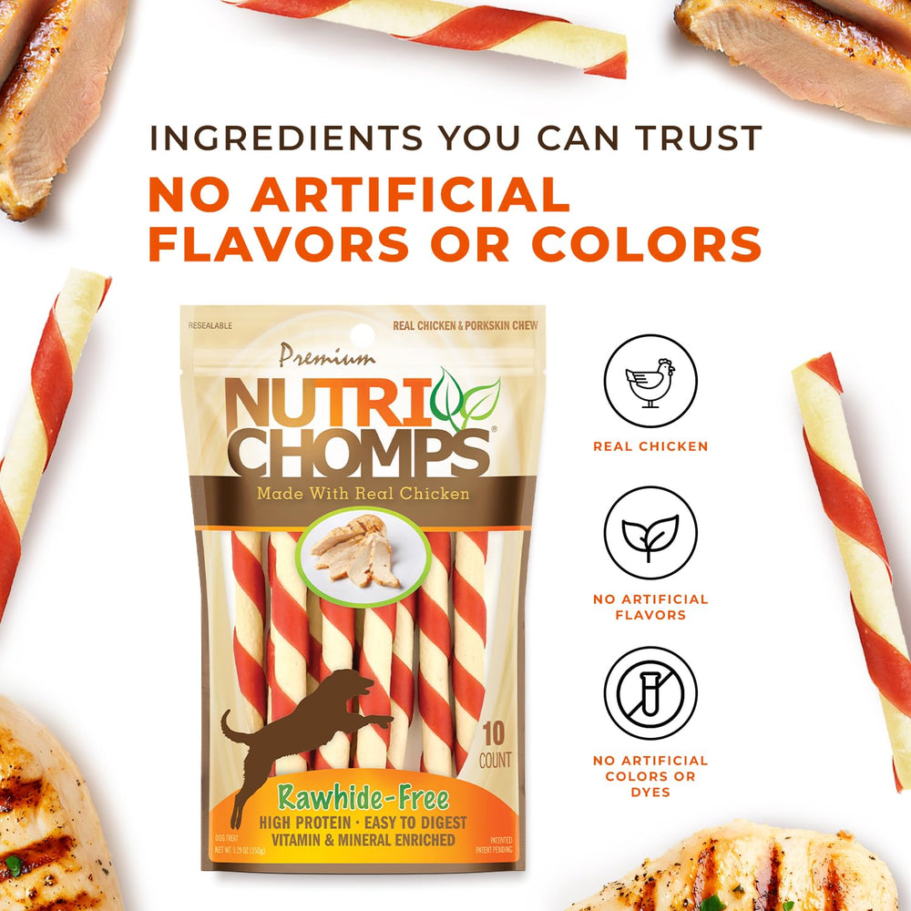 NutriChomps dental hygiene chews promote cleaner teeth