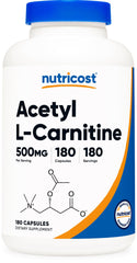 Nutricost ALCAR capsule 500mg close-up for daily energy support