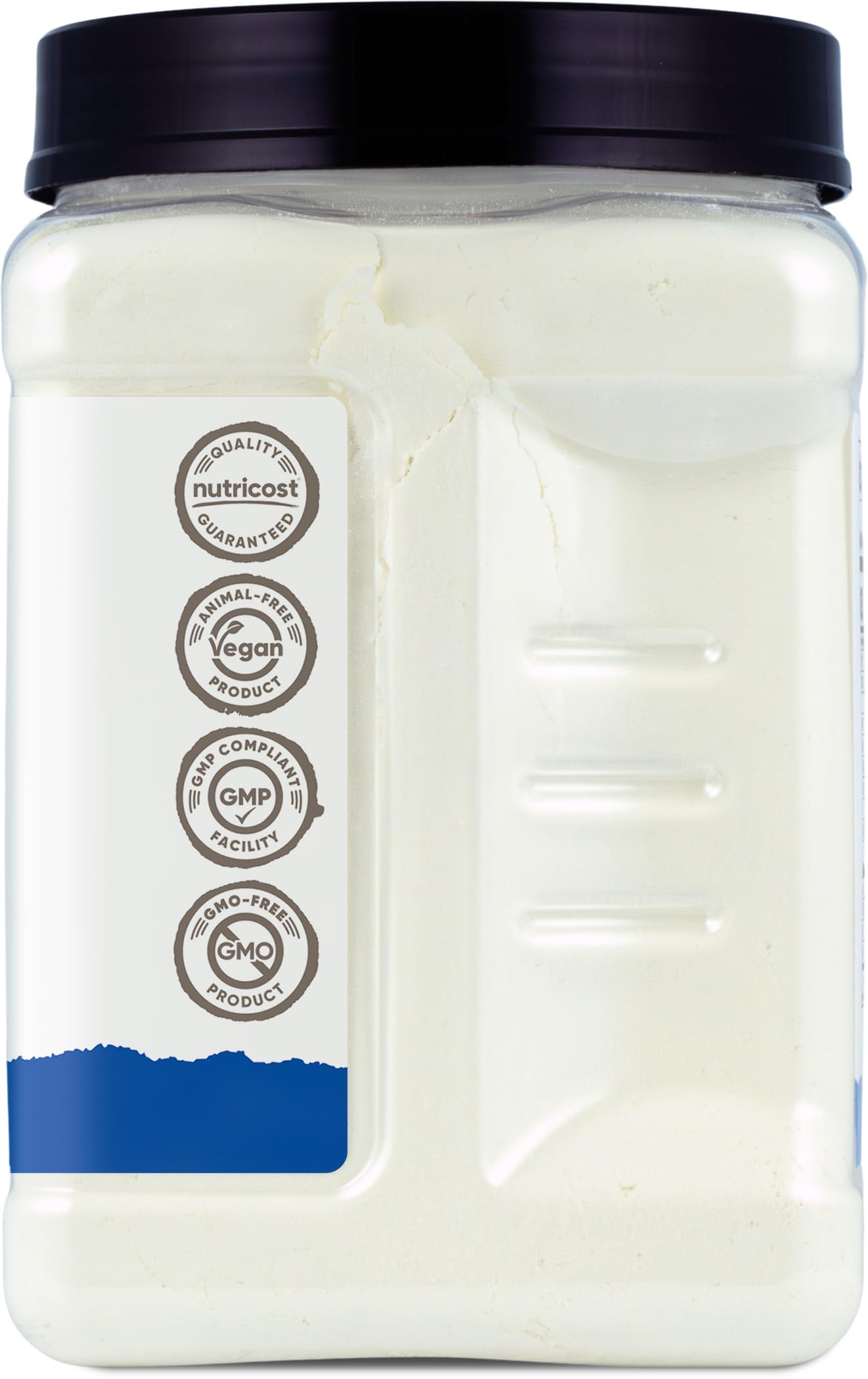 Close-up of Nutricost Allulose crystals highlighting natural, sugar-free appeal.