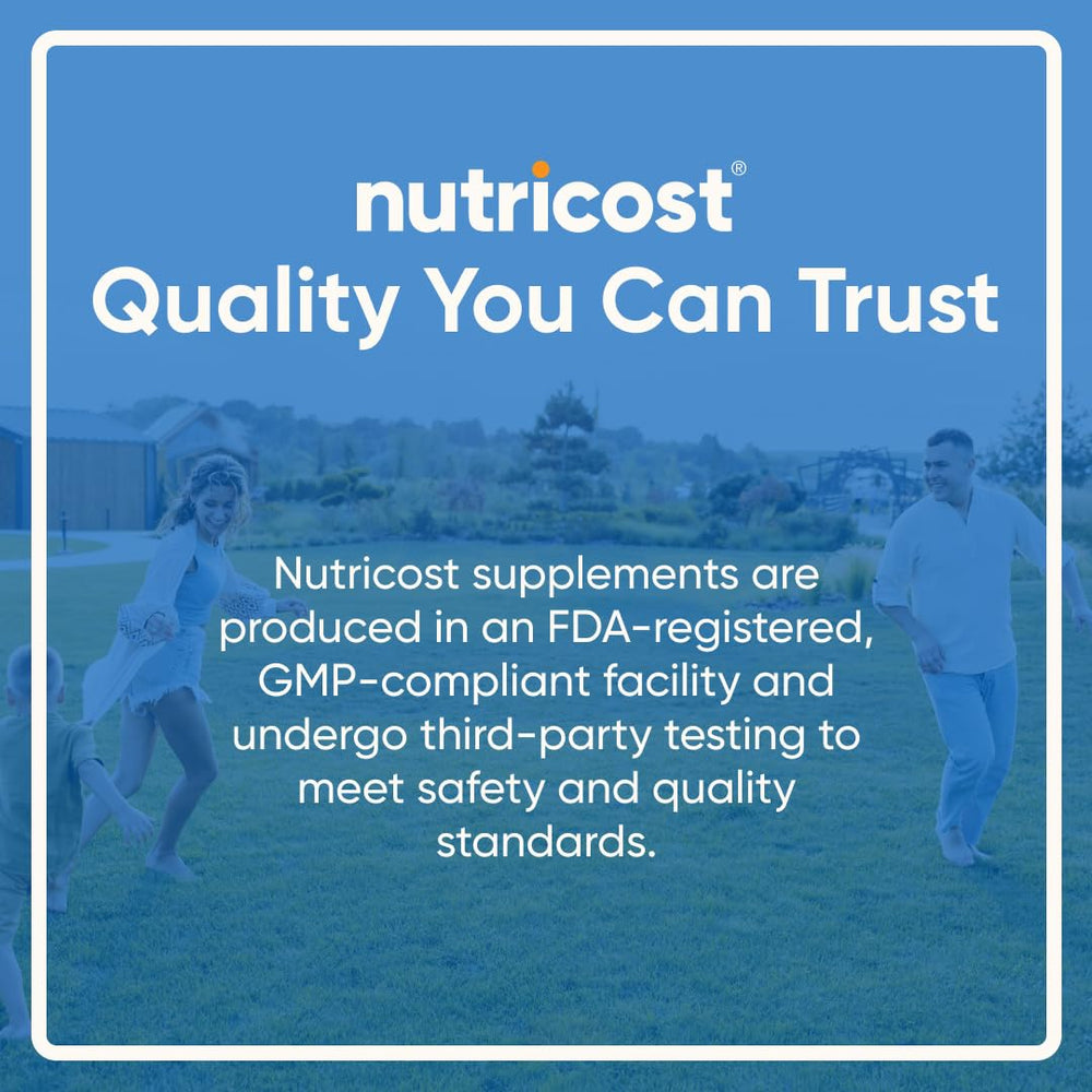 NSF GMP compliant facility badge on packaging.