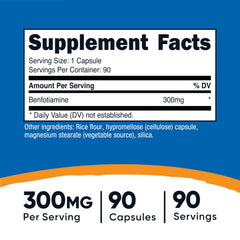 Nutricost Benfotiamine capsules close-up highlighting glossy capsules for daily energy metabolism support