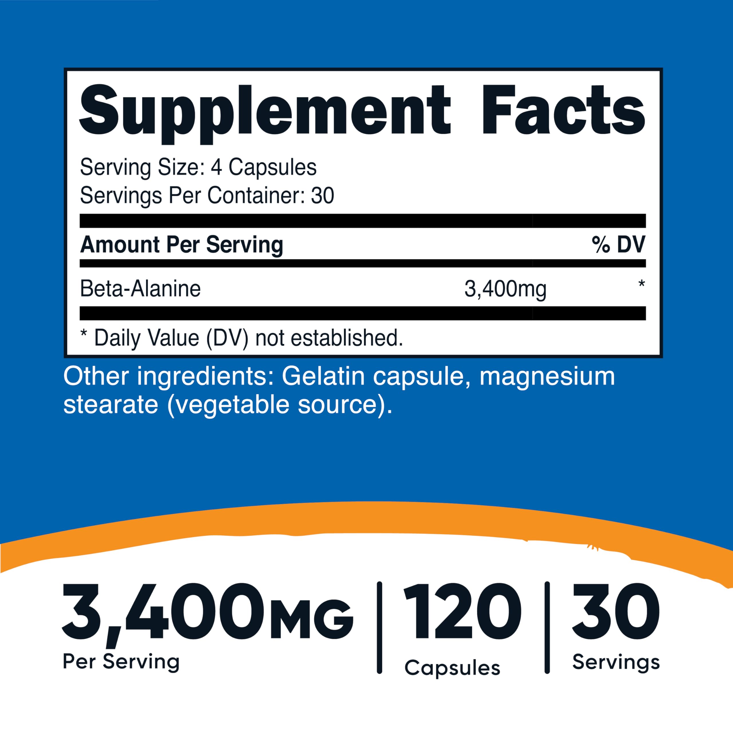 Nutricost Beta-Alanine bottle setup, clean label and easy daily use.