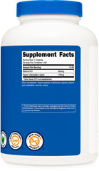 Nutricost Betaine HCl Pepsin ISO-tested badge on bottle; third-party verification.