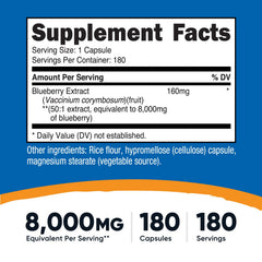 Nutricost Blueberry Extract capsules easy to swallow daily.