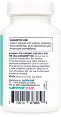 Nutricost 600mg boric acid suppositories pack ready for use.
