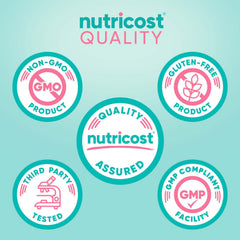 Nutricost boric acid 600mg vaginal suppositories capsules closeup highlighting plant-derived capsules.