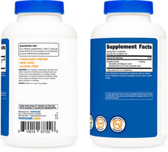 Nutricost Boswellia extract nutrition facts panel emphasizes 1200 mg per serving.