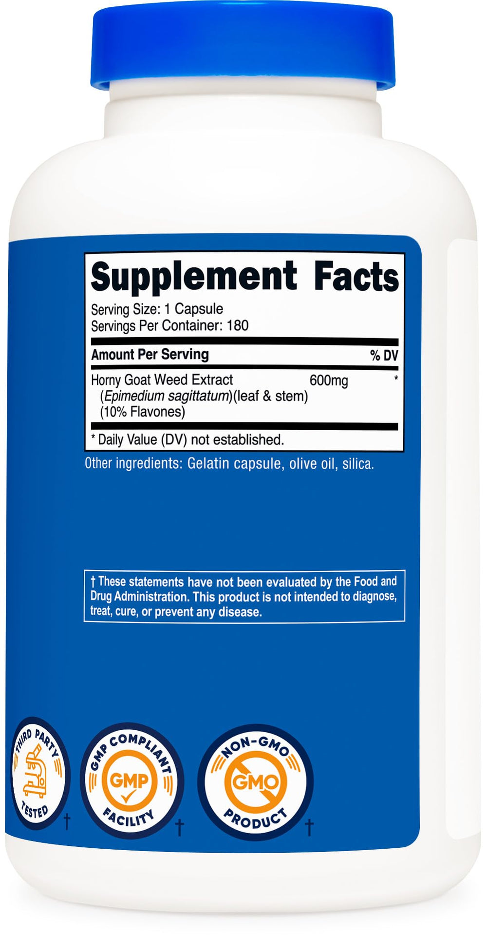 Nutricost bottle with packaging closeup communicates secure manufacturing