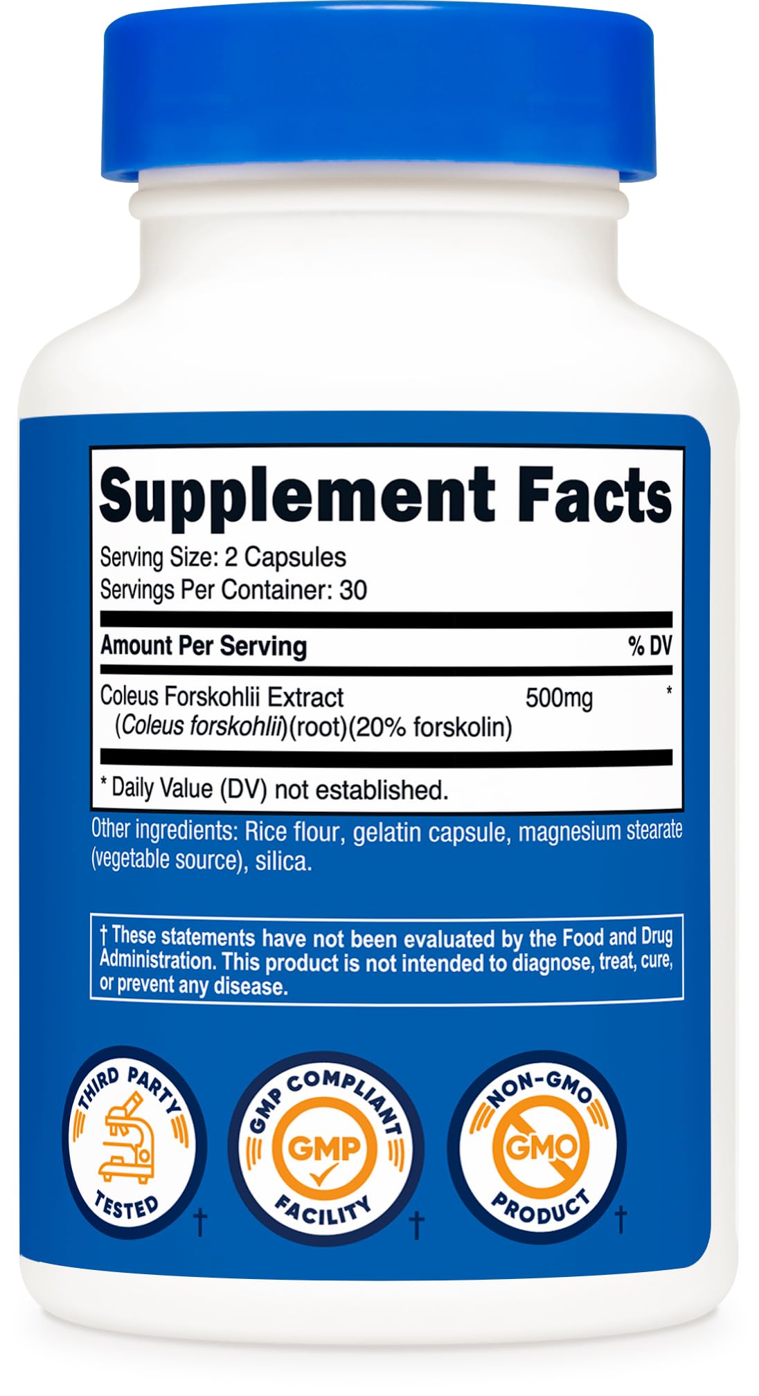 Nutricost Coleus Forskohlii pre-workout ritual image: supports active days.