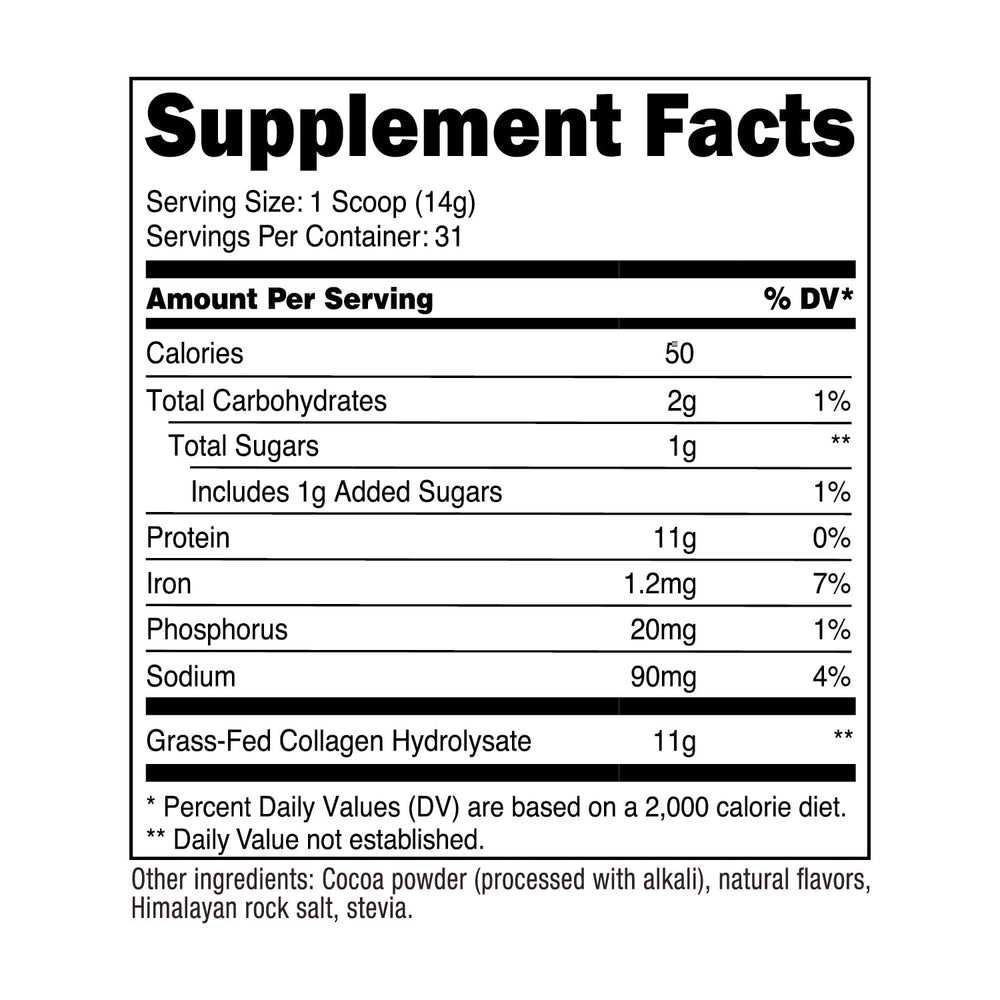 Nutricost Collagen Peptides Non-GMO and Gluten-Free labeling for paleo and keto friendly use.