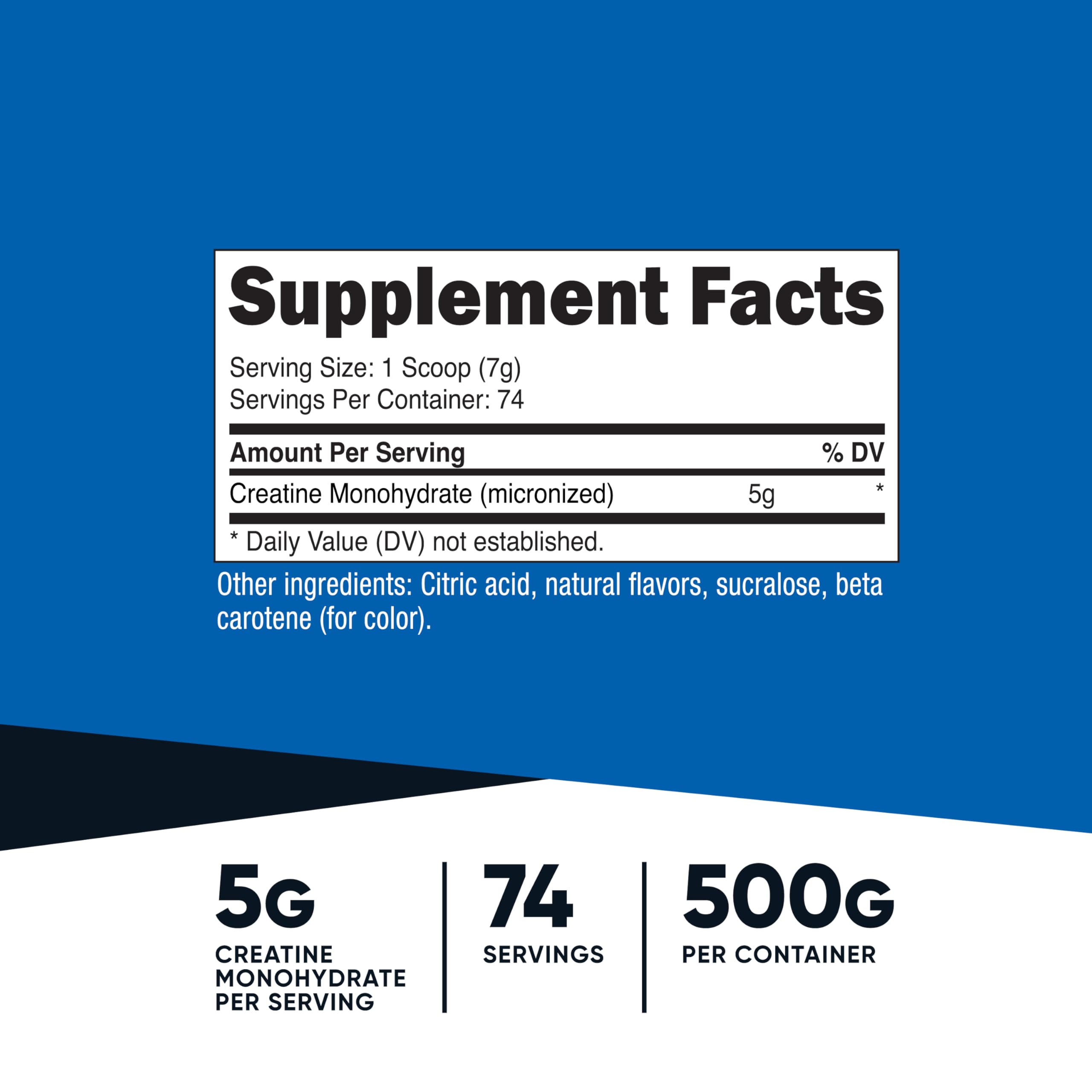 Nutricost Creatine Monohydrate micronized powder with scoop for smooth mixing.