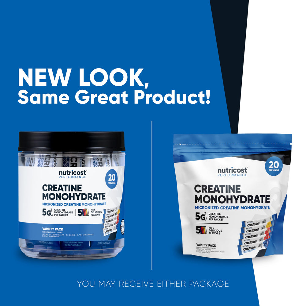 Nutricost Creatine stickpack watermelon supports on-the-go performance with flavor