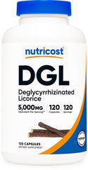 Nutricost DGL bottle front showing compact packaging for daily use