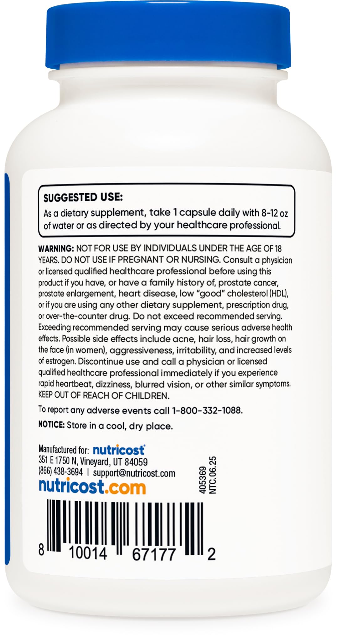 Nutricost DHEA 100mg bottle with multiple packs illustrates convenience for daily use.