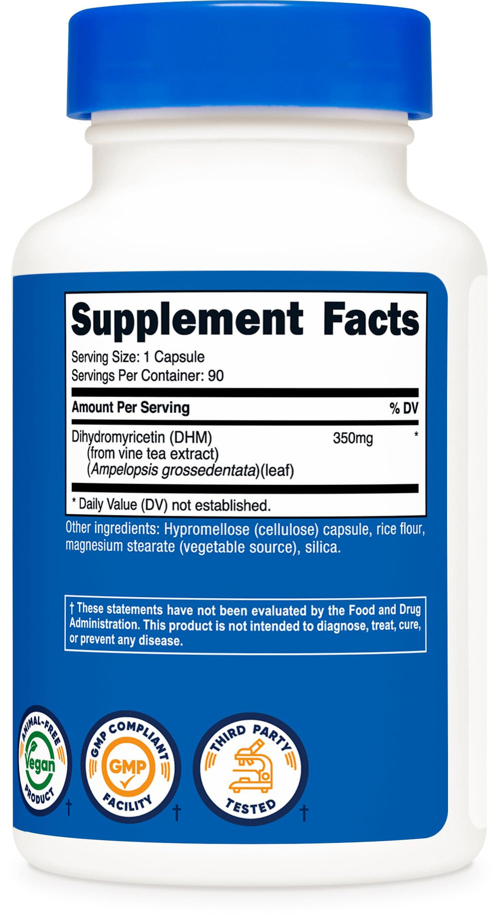 Nutricost DHM capsules for daily routine and wellness support