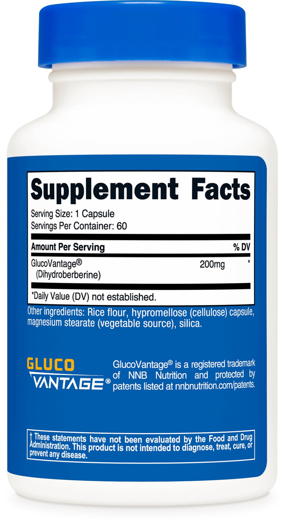 Nutricost Dihydroberberine capsules hand shot illustrating simple daily routine.