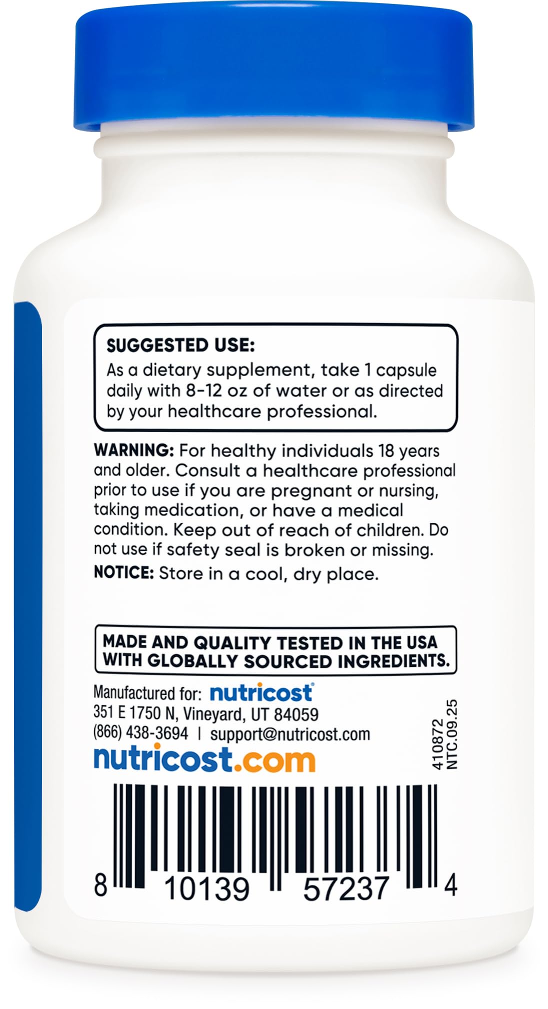 Nutricost Dihydroberberine capsules packaging signaling trusted manufacturing standards