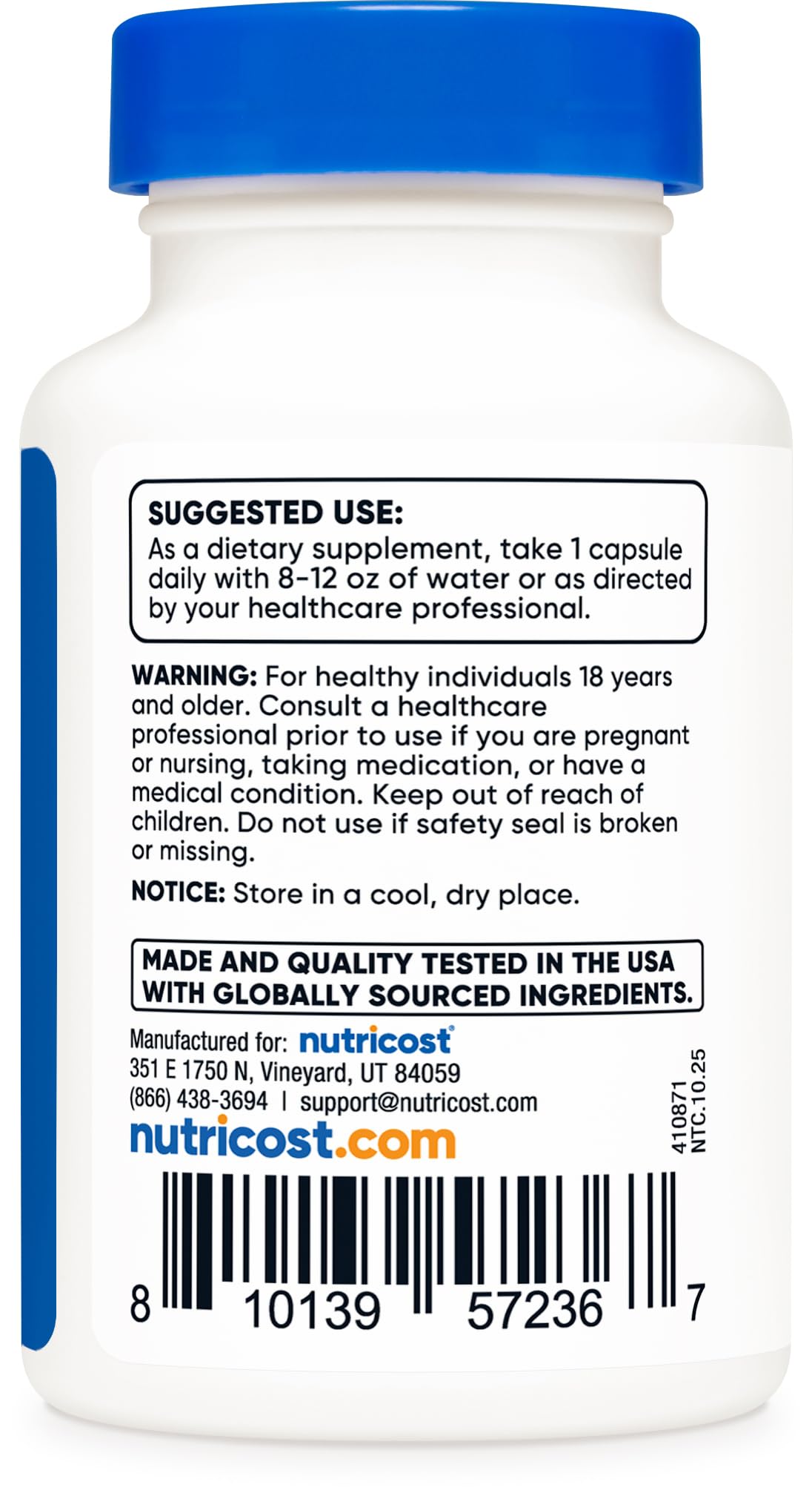 Nutricost Dihydroberberine capsules on shelf as a versatile wellness option.