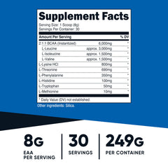 Nutricost EAA Powder shown with juice, demonstrating easy daily use