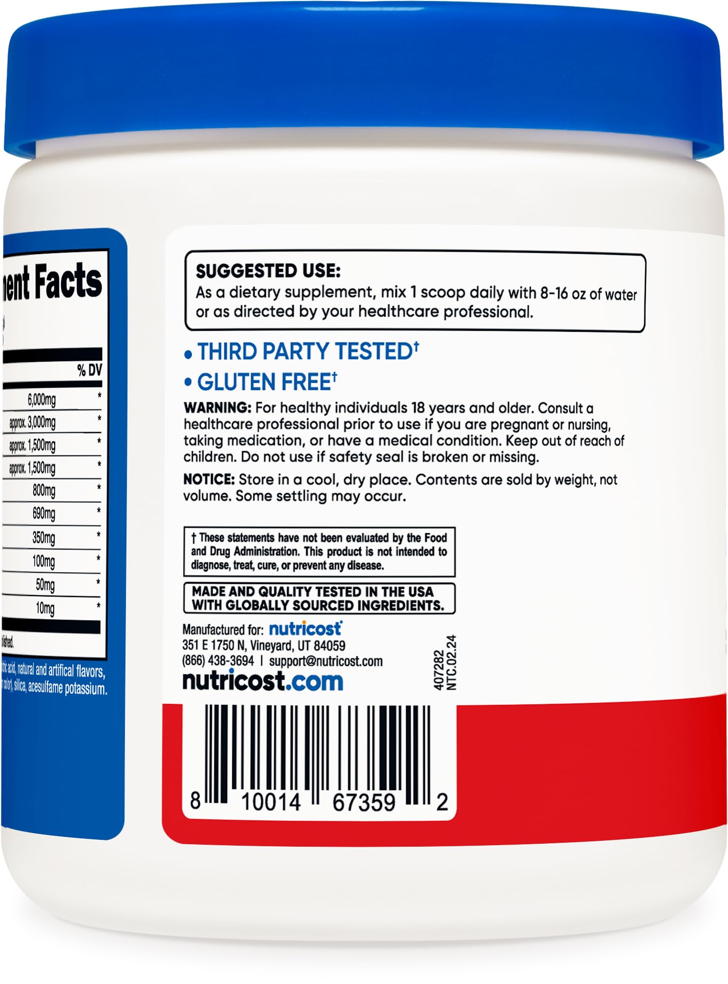 Nutricost EAA Powder Fruit Punch dissolved in glass yields refreshing post-workout drink