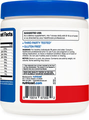 Nutricost EAA Powder Fruit Punch dissolved in glass yields refreshing post-workout drink