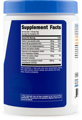 Powder blended in water delivering balanced electrolytes and vitamins.