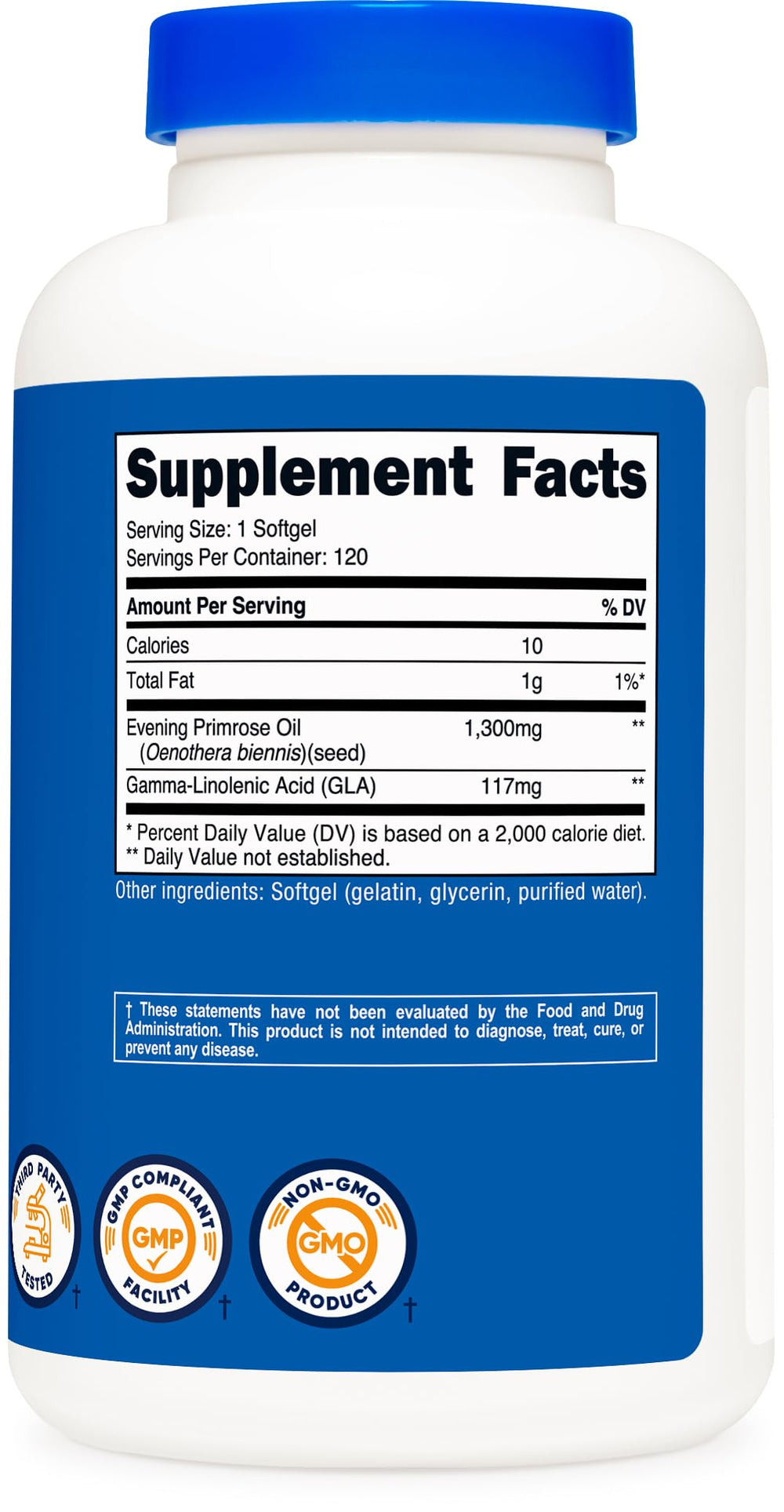 Nutricost Evening Primrose Oil on pantry shelf ready for routine supplementation