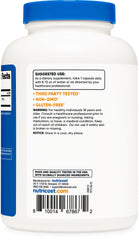 Nutricost Fadogia Agrestis packaging showcases clean, gluten-free, GMO-free formula.