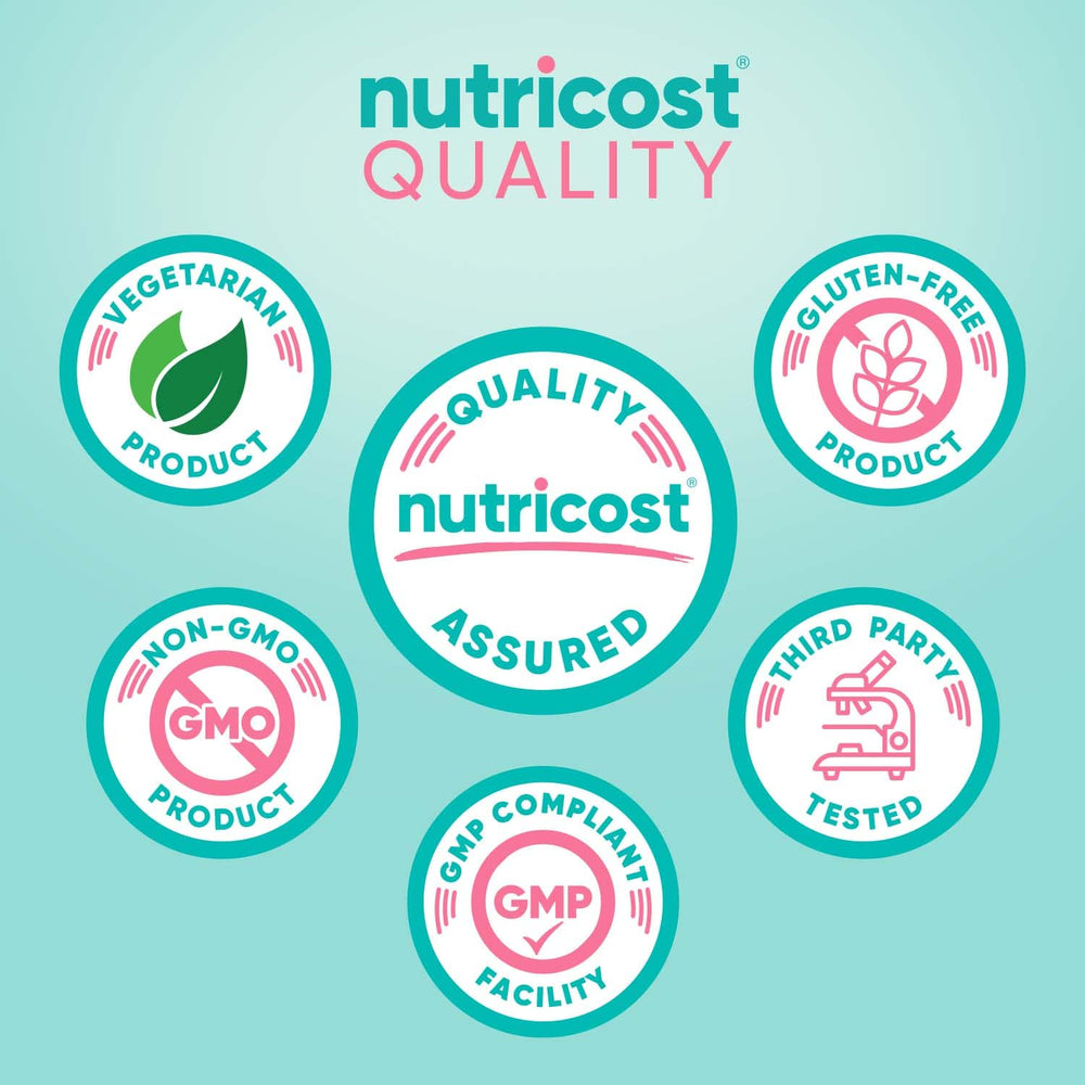 Nutricost Folic Acid for Women bottle showing label and veggie capsules