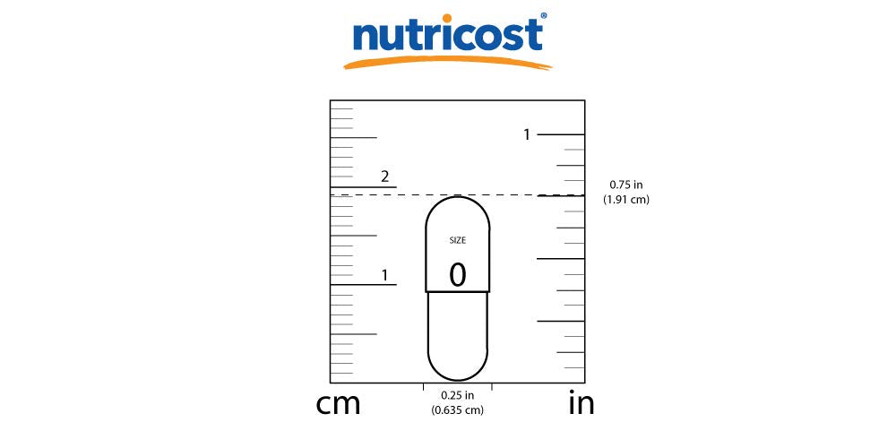 Nutricost Ginger Root Extract nutrition facts show capsule contents clearly.