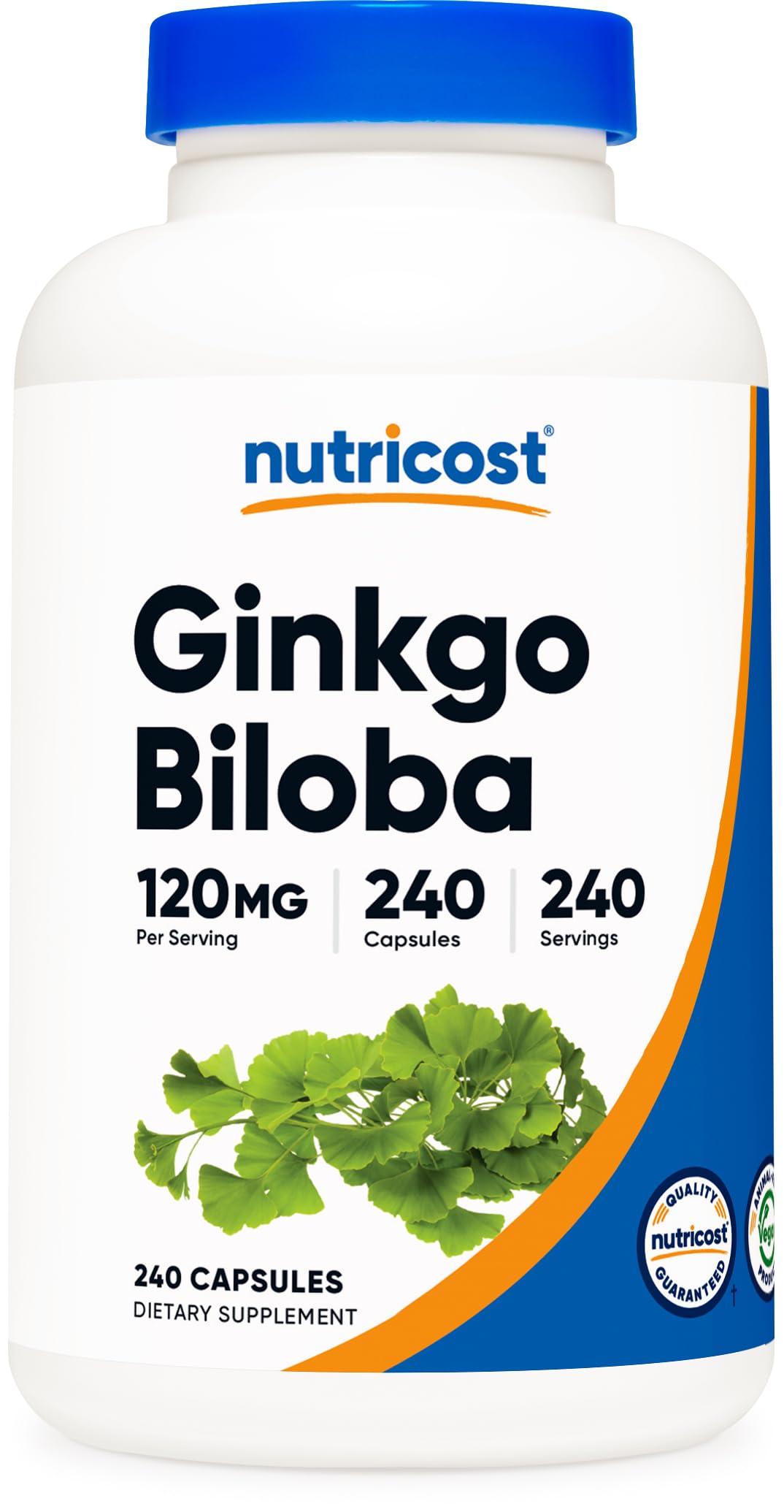 Nutricost Ginkgo Biloba bottle for easy daily supplementation.