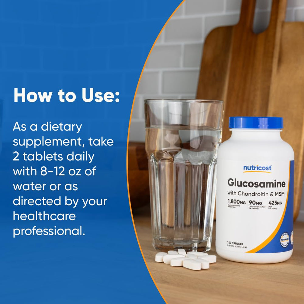 Nutricost product with gluten-free and non-GMO icons for clean-label appeal