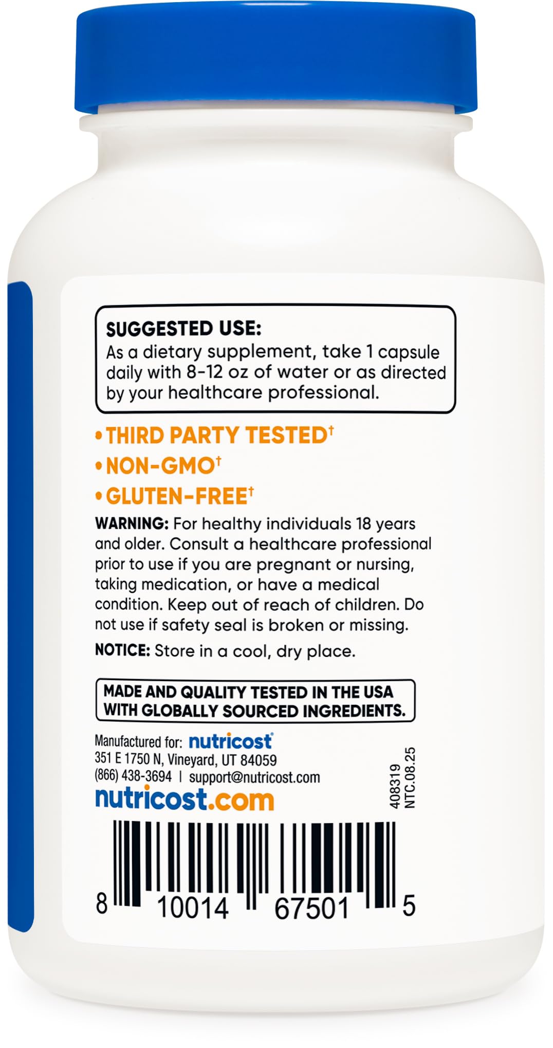 Nutricost Goldenseal vegetarian capsules for plant-based supplement options