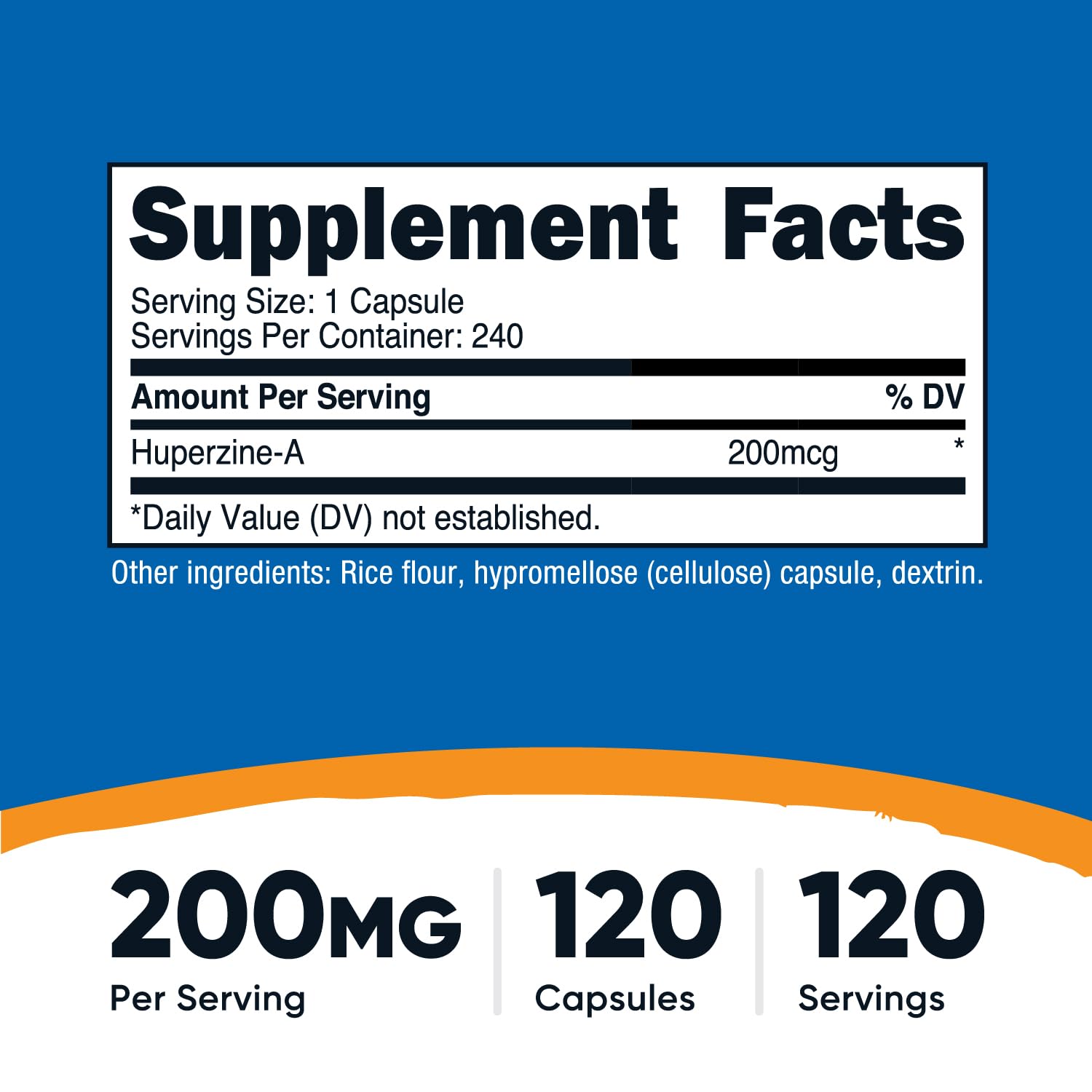 Nutricost Huperzine A capsules close-up highlighting quality for daily use.