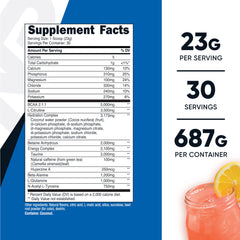 Nutricost Intra-Workout Pink Lemonade powder dissolving in water