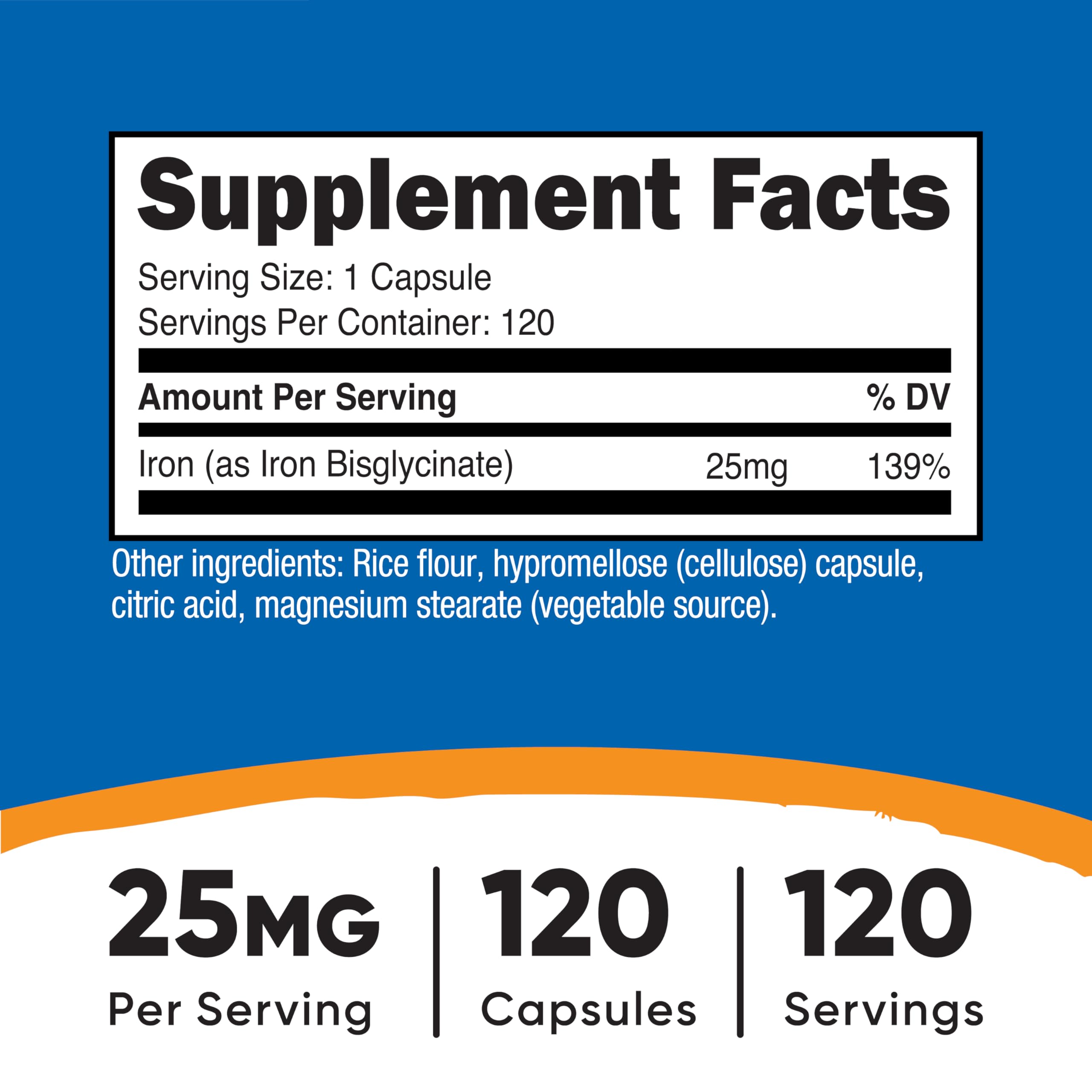 Nutricost Iron Bisglycinate bottle ready for your daily iron routine
