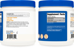 Label close-up shows Non-GMO and gluten-free notes for Nutricost product.
