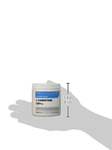 Nutricost L-Carnitine Tartrate powder nutrition panel close-up for transparency.