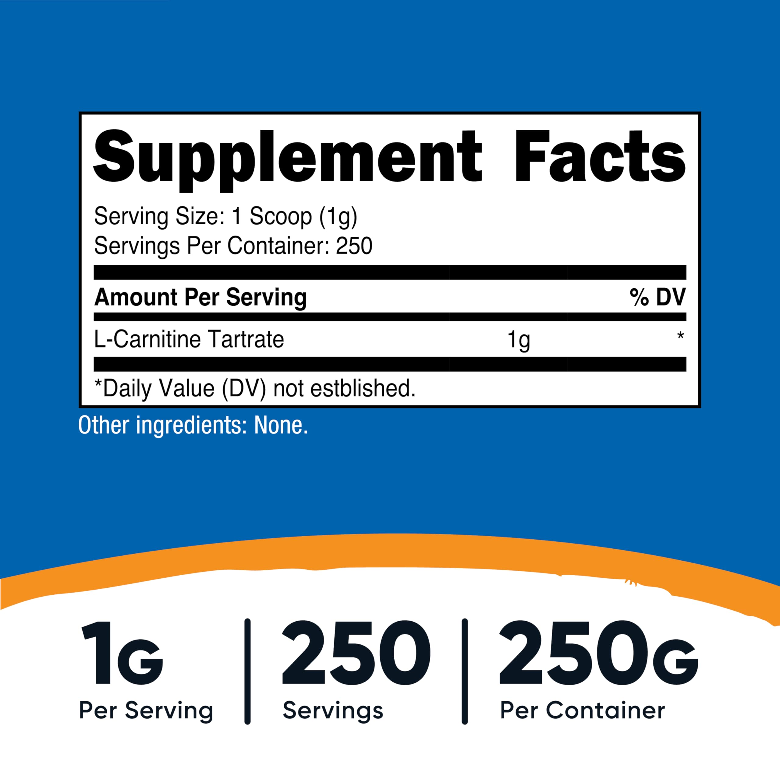 Included serving scoop for precise 1 gram servings.