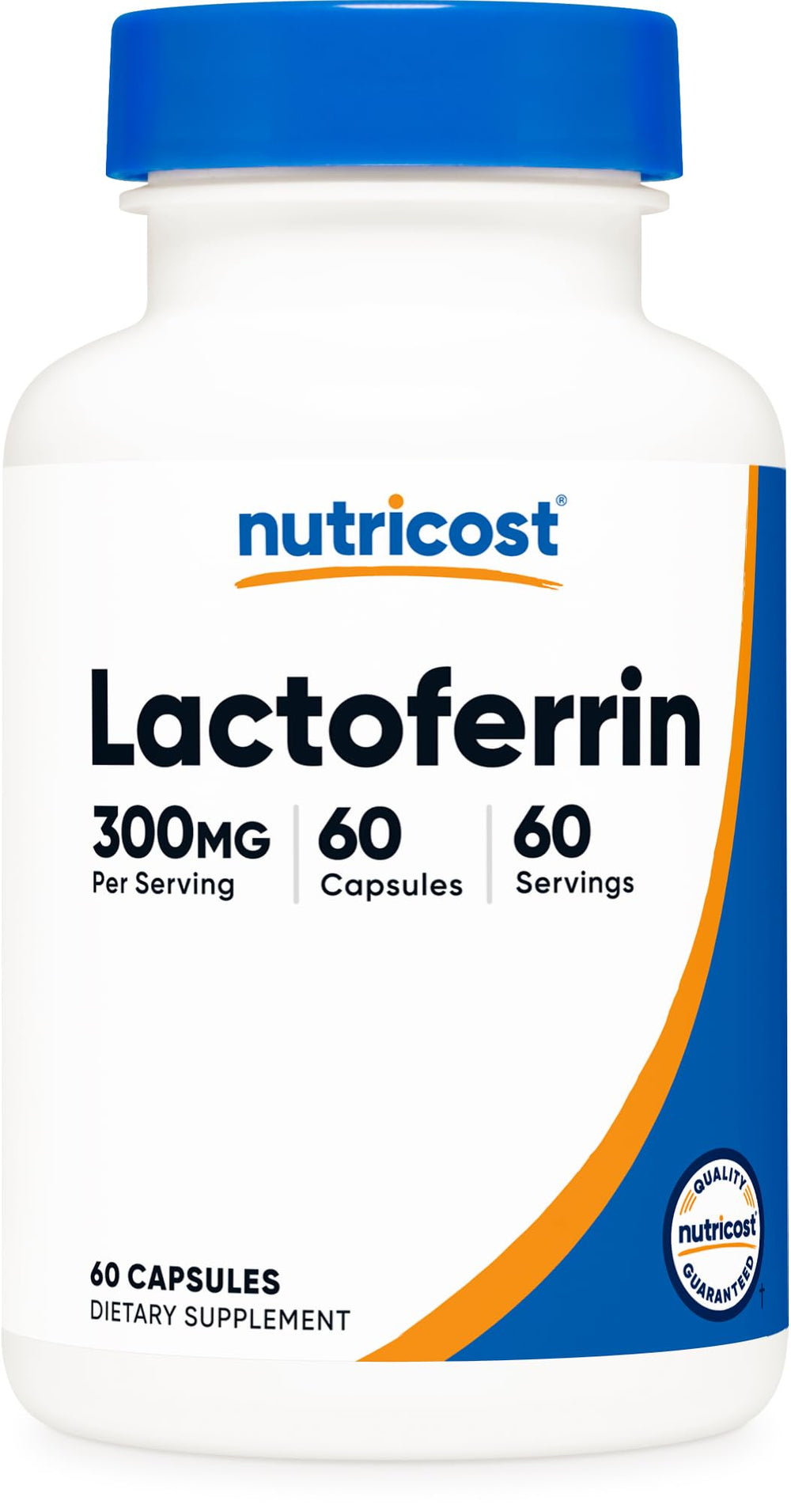 Nutricost Lactoferrin Capsules bottle for daily wellness.