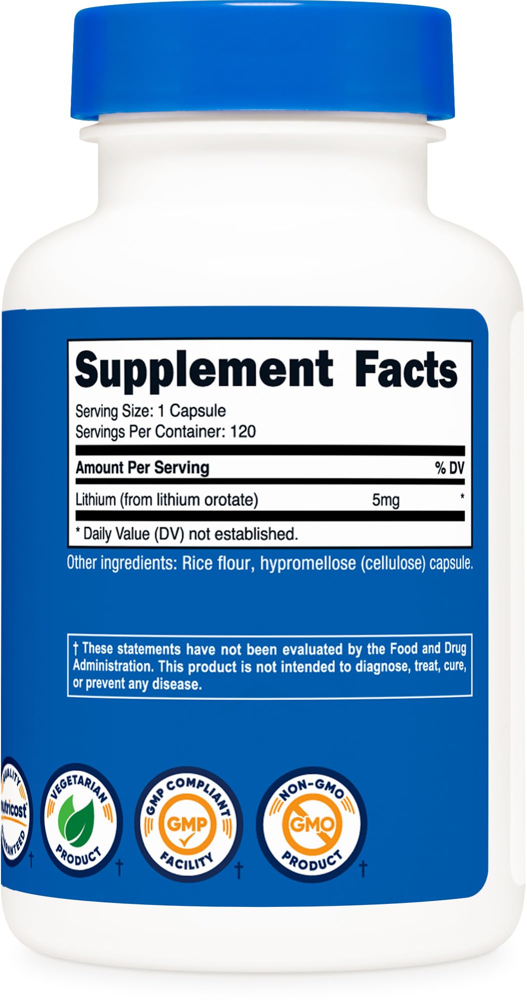 Nutricost capsules being dispensed, easy daily dosing.