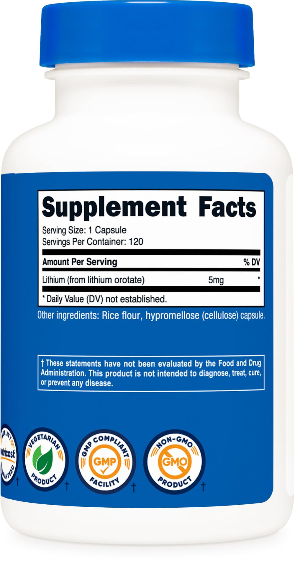 Nutricost capsules being dispensed, easy daily dosing.
