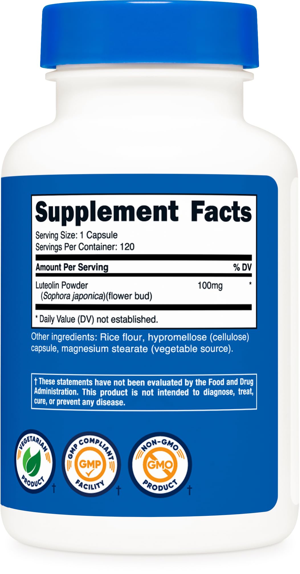 Nutricost Luteolin manufacturing facility emphasizing quality control and compliance