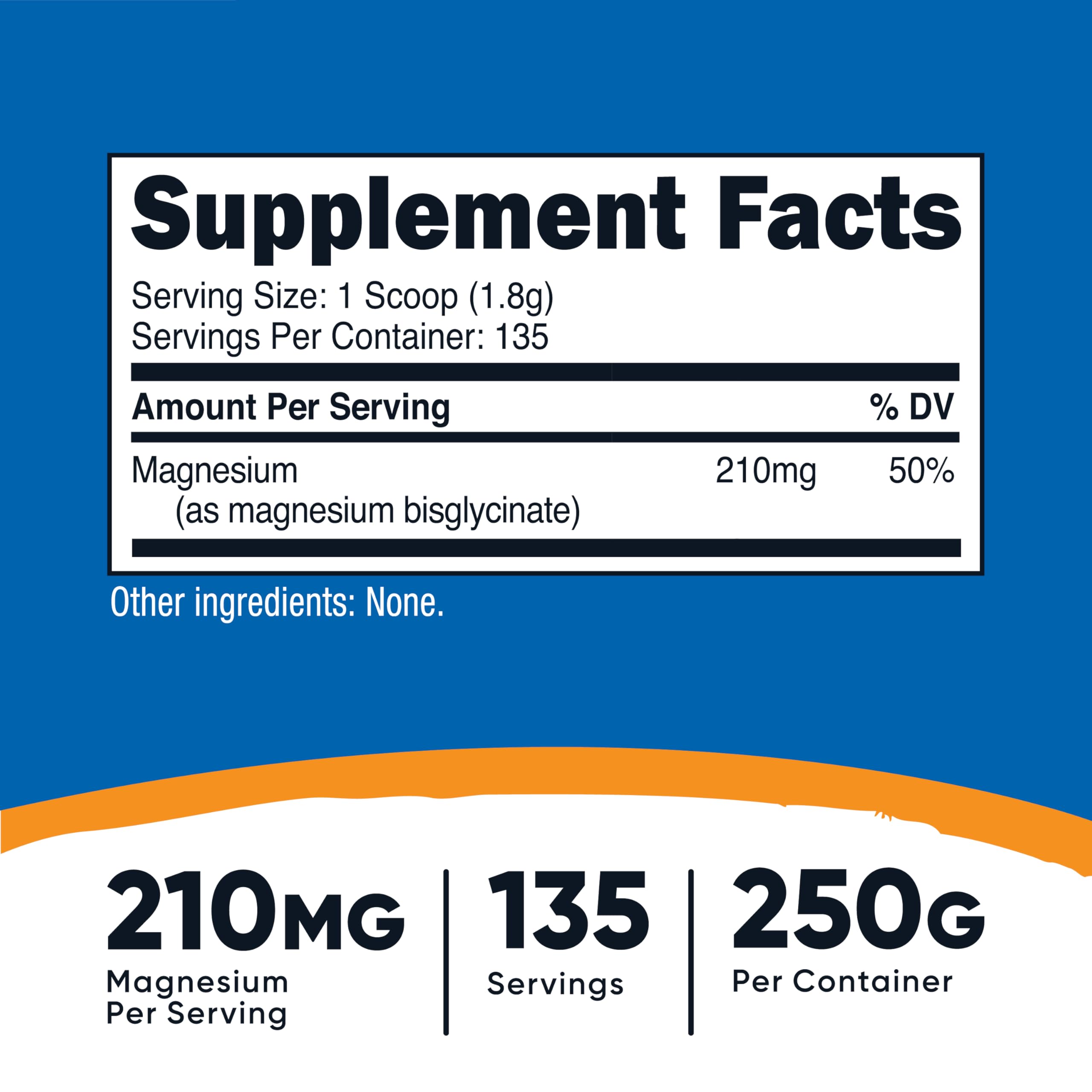Nutricost Magnesium Bisglycinate scoop enables easy, consistent servings