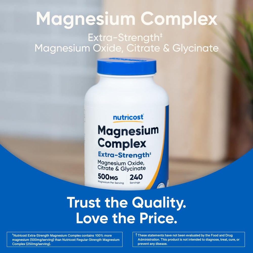 Nutricost Magnesium Complex manufactured in an NSF certified facility