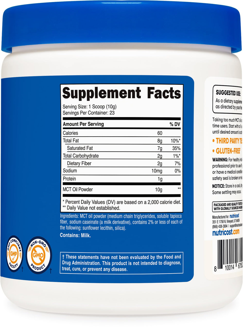 Nutricost MCT Oil Powder used in baking for low carb recipes