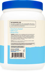 Nutricost label close-up highlights biotin and hyaluronic acid ingredients